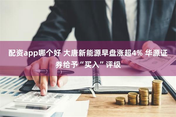 配资app哪个好 大唐新能源早盘涨超4% 华源证券给予“买入”评级