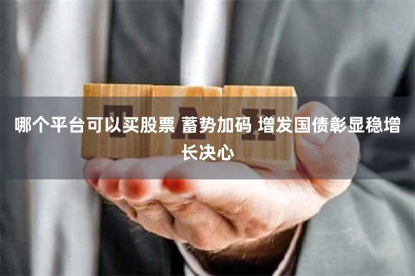 哪个平台可以买股票 蓄势加码 增发国债彰显稳增长决心